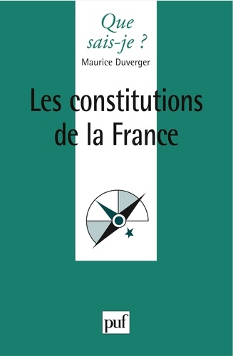 Les constitutions de la France 14e édition revue et corrigée