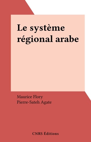 Le système régional arabe