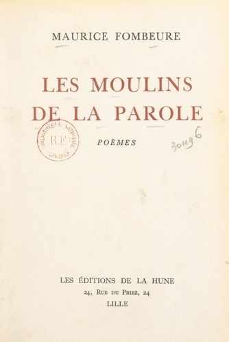 Les moulins de la parole