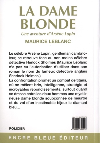 La dame blonde. Une aventure d'Arsène Lupin Edition en gros caractères
