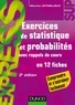 Maurice Lethielleux - Exercices de statistique et probabilités - 2e éd. - Avec rappels de cours, en 12 fiches.