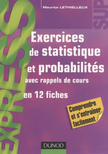 Maurice Lethielleux - Exercices de statistique et probabilités.