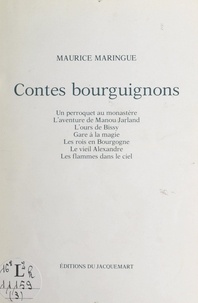 Maurice Maringue et Maurice Genevoix - Contes bourguignons.