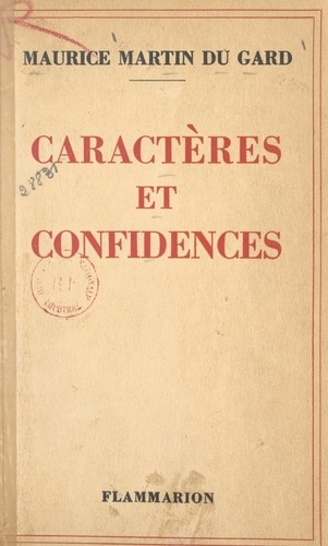 Caractères et confidences