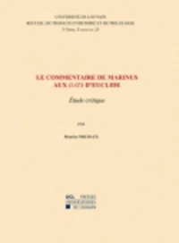 Le commentaire de Marinus aux Data d'Euclide : étude critique