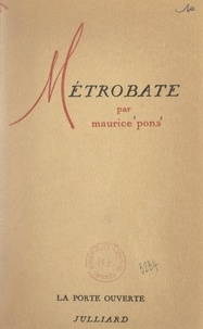 Maurice Pons et Robert Kanters - Métrobate.