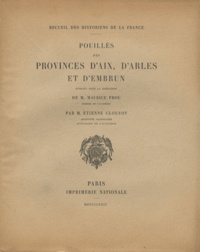 Maurice Prou et Etienne Clouzot - Pouillés des provinces d'Aix, d'Arles et d'Embrun.