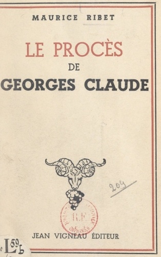 Le procès de Georges Claude