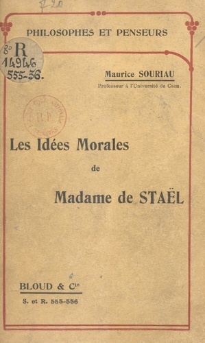 Les idées morales de Madame de Staël