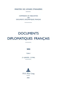 Documents diplomatiques francais 1915