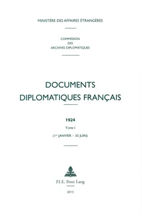 Documents diplomatiques français 1924