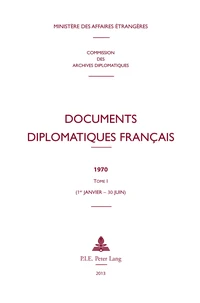 Documents diplomatiques français 1970
