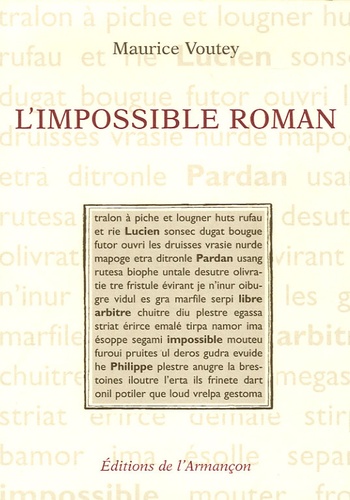 Maurice Voutey - L'impossible roman.