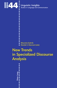 Maurizio Gotti et Davide simone Giannoni - New Trends in Specialized Discourse Analysis.