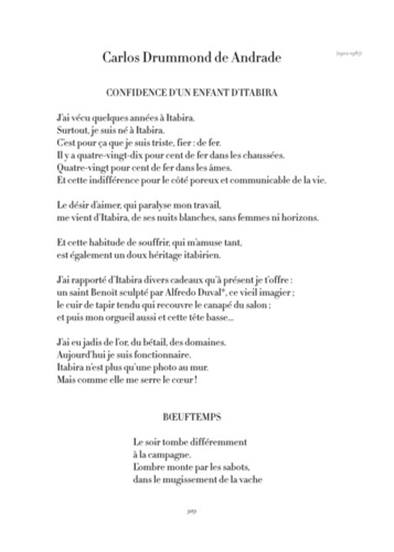La poésie du Brésil, du XVIe au XXe siècle. Edition bilingue français-portugais