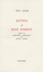 Lettres à René Rimbert