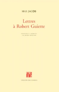 Lettres à Robert Guiette