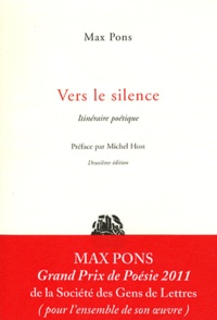 Max Pons - Vers le silence - Itinéraire poétique.