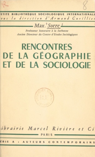 Rencontres de la géographie et de la sociologie