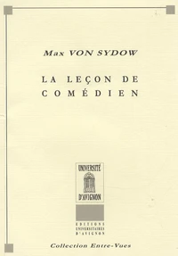 La leçon de comédien