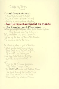 Pour le réenchantement du monde