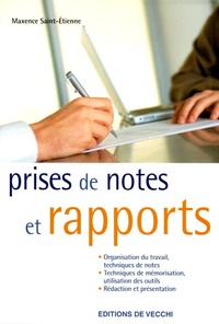 Maxence Saint-Etienne - Prises de notes et rapports.