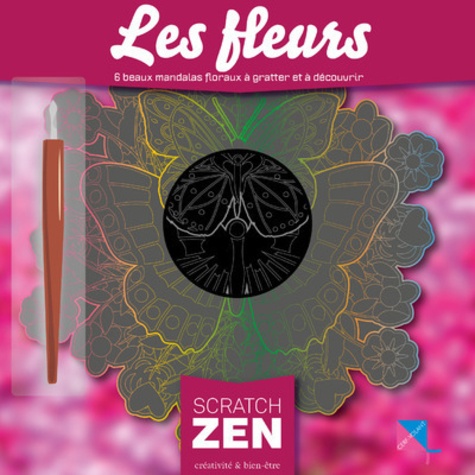 Maxilien Mao - Fleurs - 6 beaux mandalas à gratter et à découvrir.