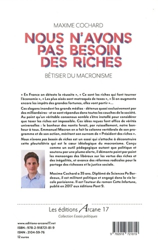 Nous n'avons pas besoin des riches. Bêtisier du macronisme - Occasion