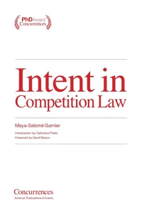 Intent in Competition Law