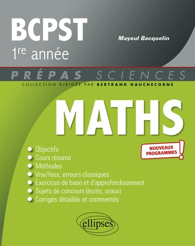 Mathématiques BCPST 1re année  Edition 2021