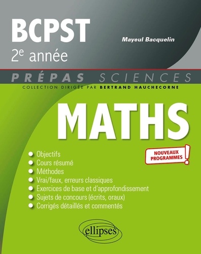 Mathématiques BCPST 2e année  Edition 2022
