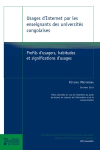 Usages d'Internet par les enseignants des universités congolaises