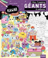Télécharger le format e-book pdf Mes 2 posters géants à colorier Kawaii 9782215181569