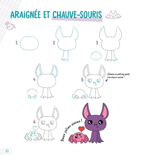 Mes dessins kawaii super magiques étape par étape !