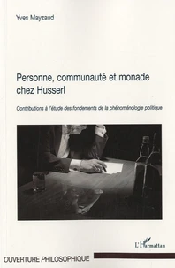 Personne, communauté et monade chez Husserl