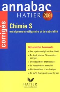 Chimie Bac S. Corriges 2001