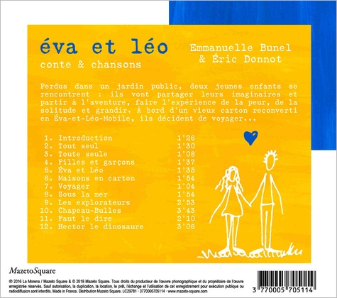 Eva et Léo. Conte & chansons  1 CD audio