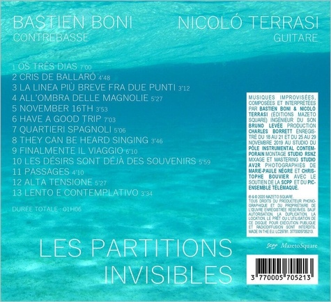 Les partitions invisibles  1 CD audio