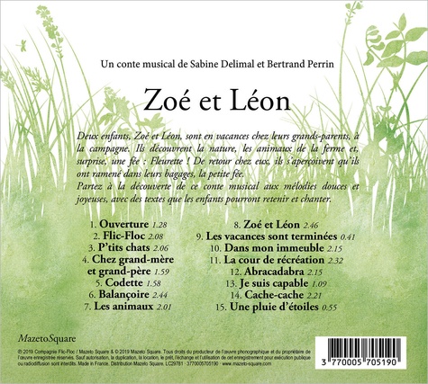 Zoé et Léon  1 CD audio MP3