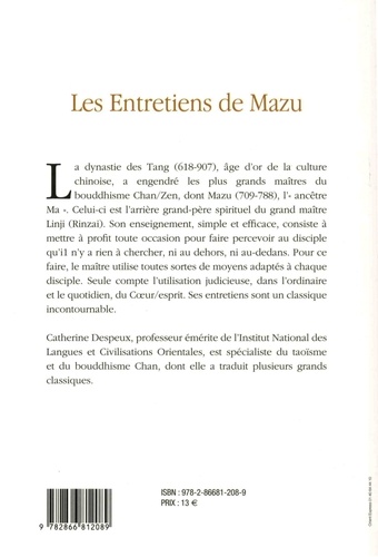 Les entretiens de Mazu. Maître Chan du VIIIe siècle