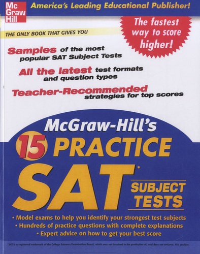 McGraw-Hill - Mcgraw-Hill's 15 Practice SAT Subject Tests.