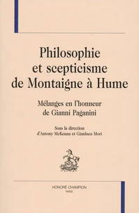 Philosophie et scepticisme de Montaigne à Hume