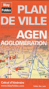  Blay-Foldex - Agen agglomération - Plan de ville.