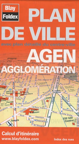  Blay-Foldex - Agen agglomération - Plan de ville.