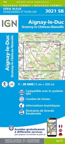 Aignay-le-Duc, Grancey-le-Château-Neuvelle. 1/25 000
