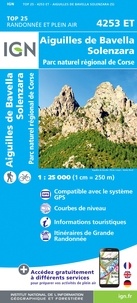  IGN - Aiguilles de Bavella Solenzara, Parc naturel régional de Corse - 1/25 000.