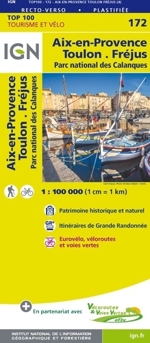 Aix-en-Provence Toulon Fréjus. 1/100 000
