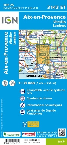 Aix-en-Provence Vitrolles Lambesc. 1/25 000