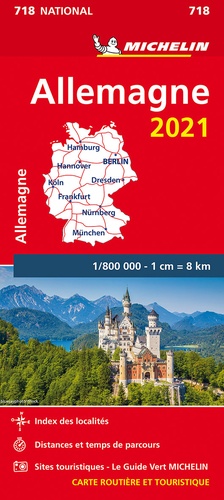 Allemagne. 1/800 000  Edition 2021
