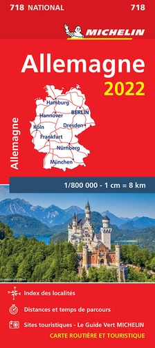 Allemagne. 1/800 000  Edition 2022